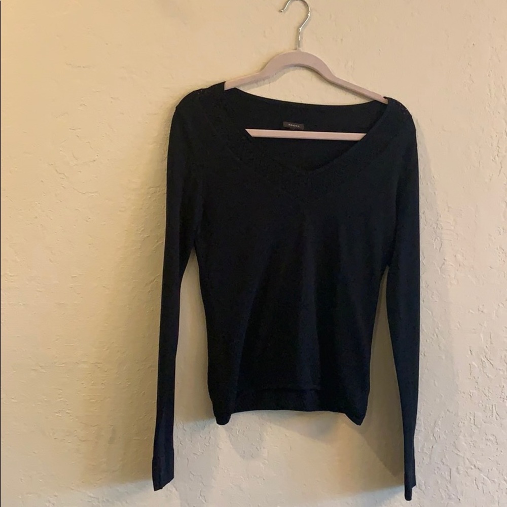 Tocca Black V-neck long Sleeved sweater